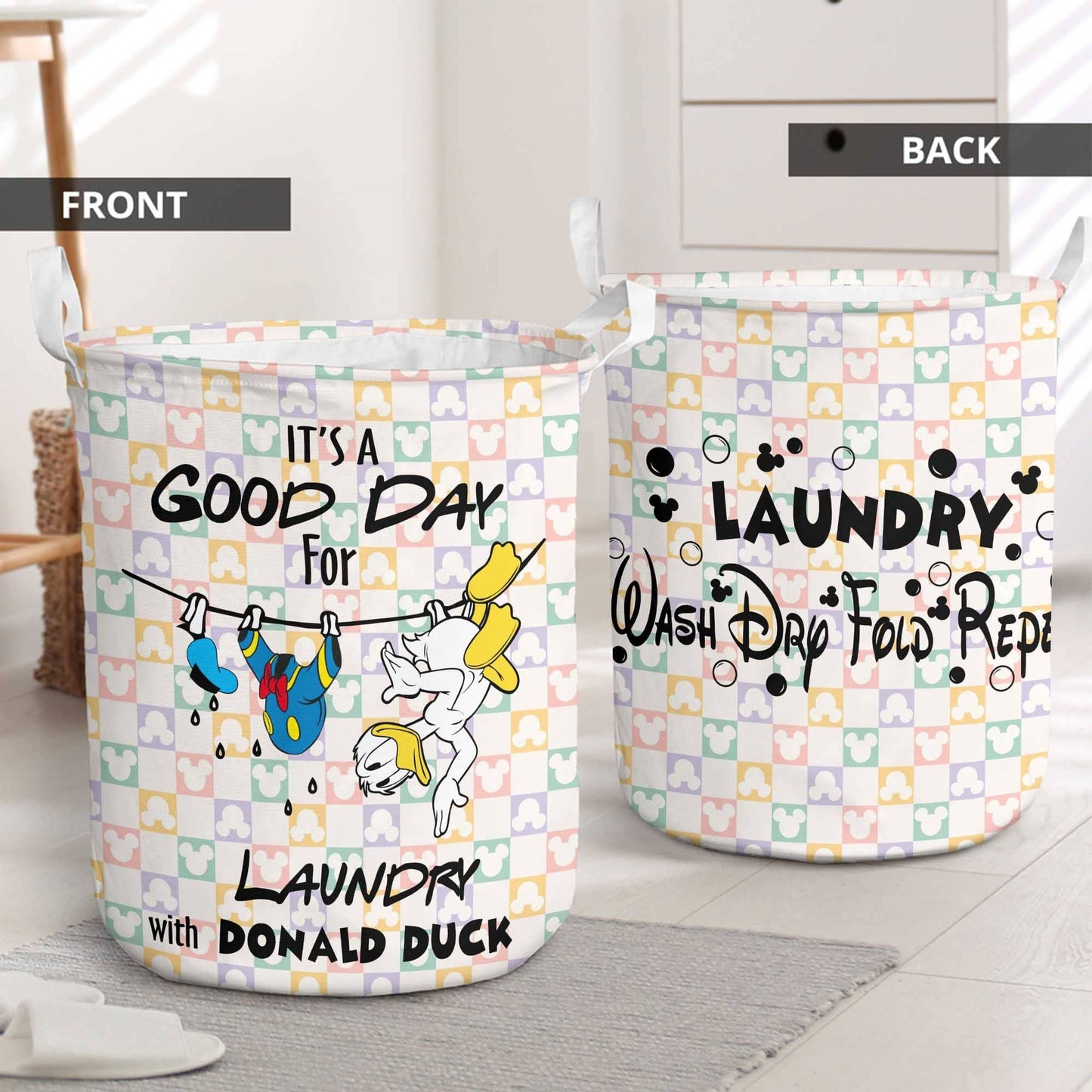 It's A Good Day For Laundry Mouse Storage Basket 0823