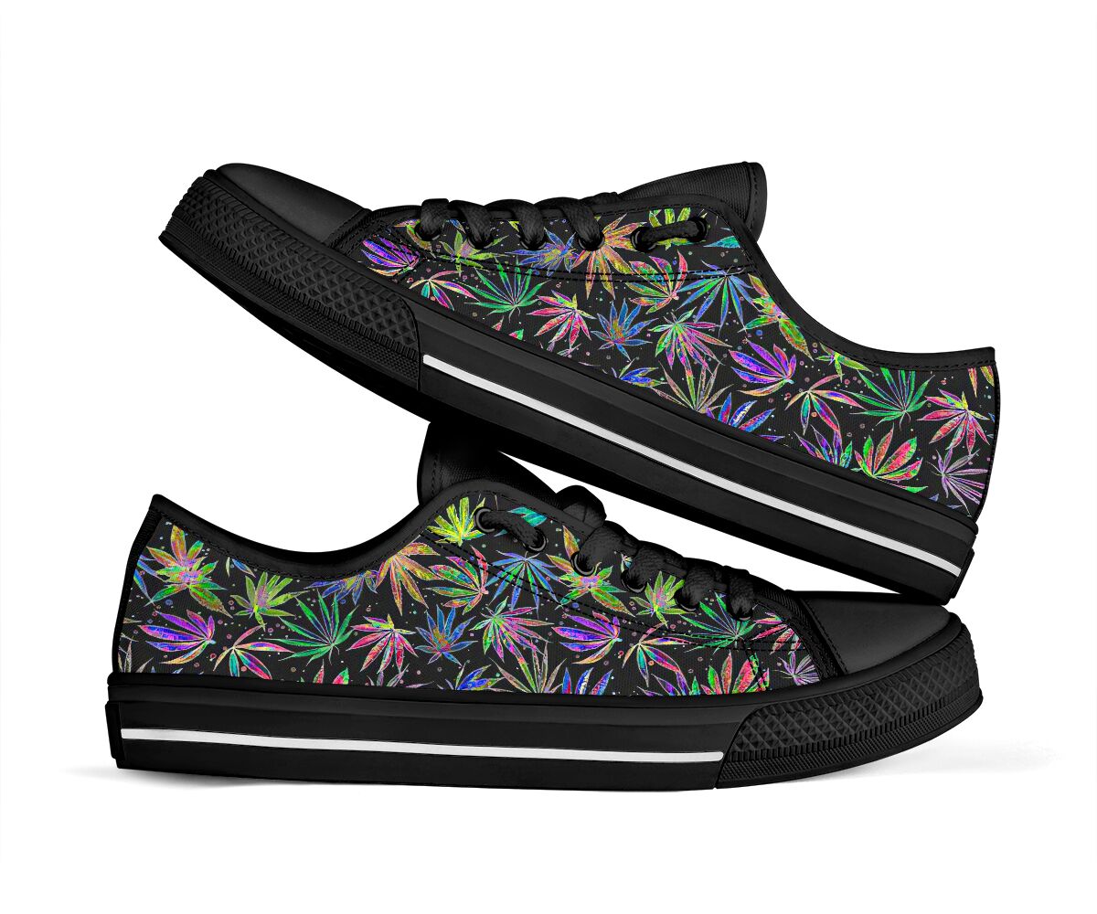 Neon Pot Party - Weed Low Top Shoes 0822