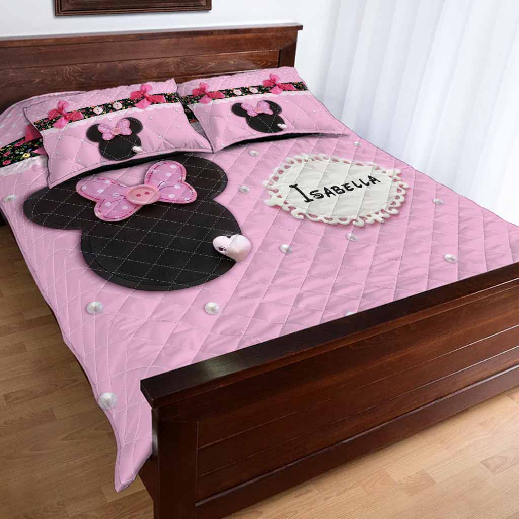 Sweet Mouse Ears - Personalized Quilt Set