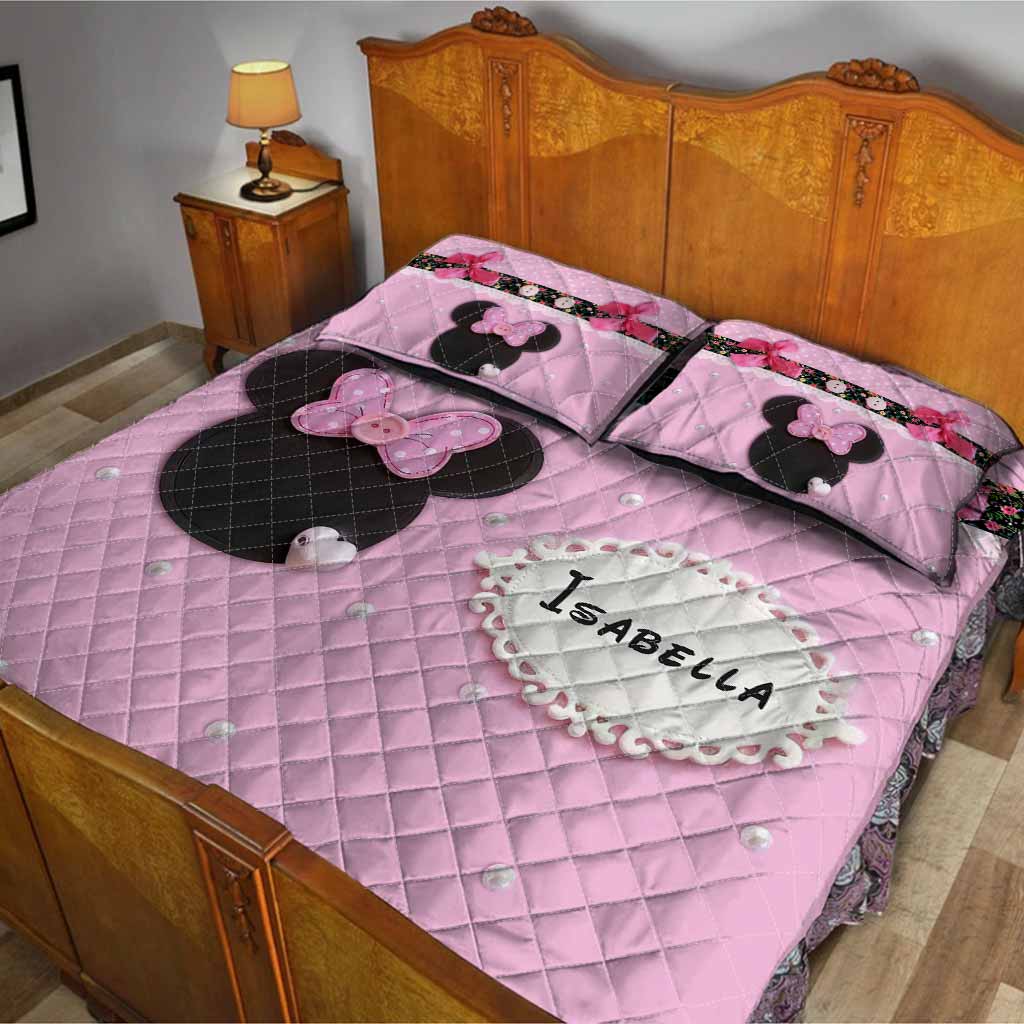Sweet Mouse Ears - Personalized Quilt Set