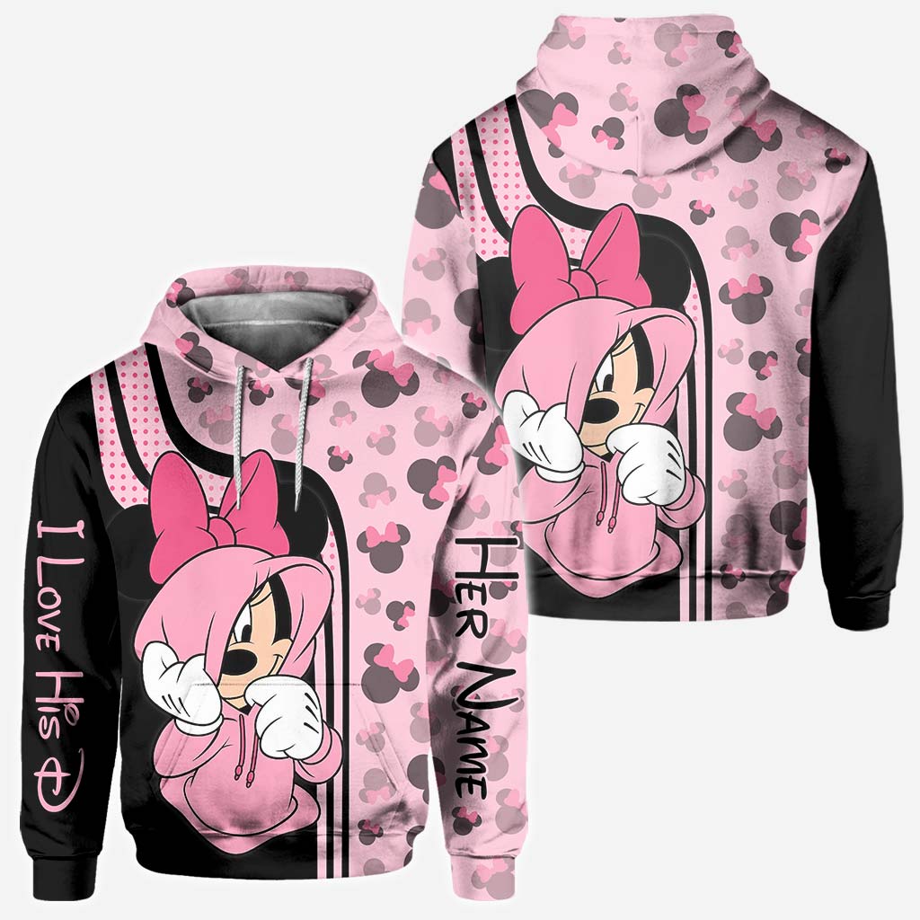 I Love His D - Personalized Mouse All Over T-shirt and Hoodie