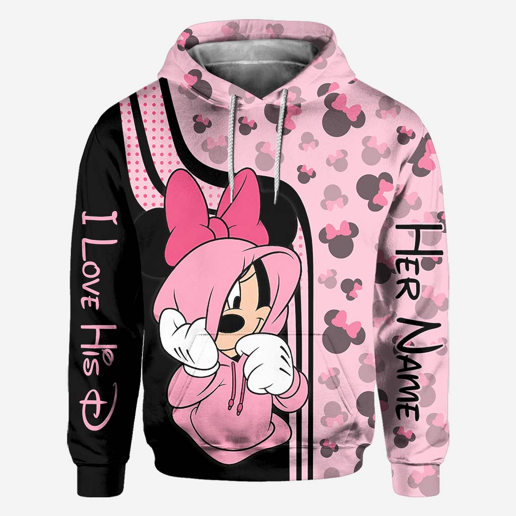I Love His D - Personalized Mouse All Over T-shirt and Hoodie