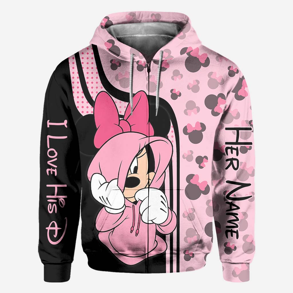 I Love His D - Personalized Mouse All Over T-shirt and Hoodie