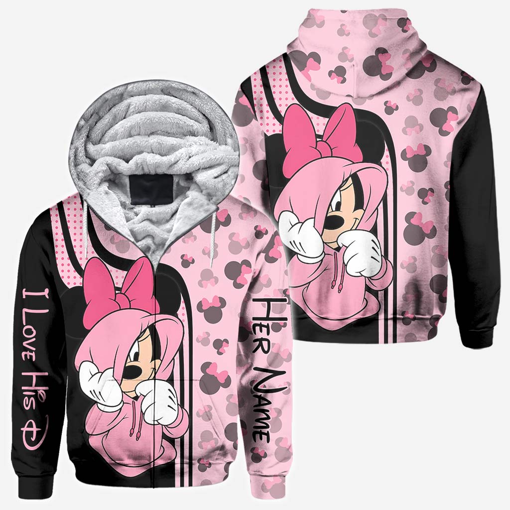 I Love His D - Personalized Mouse All Over T-shirt and Hoodie