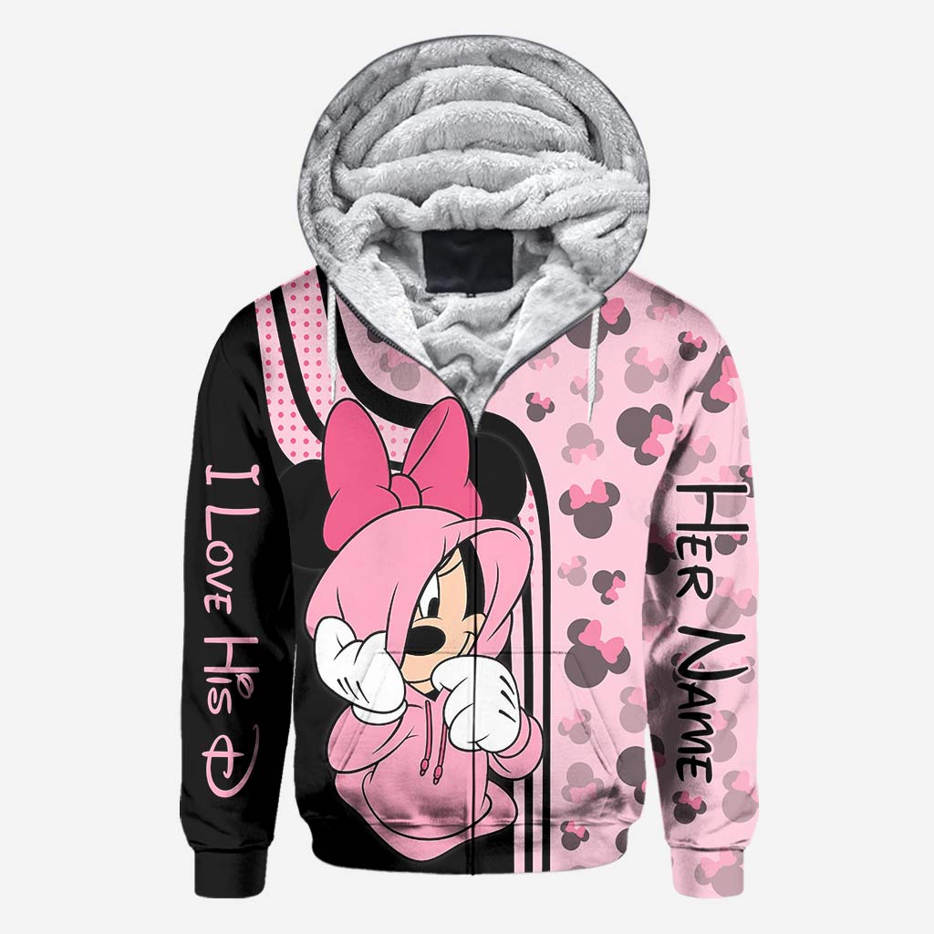 I Love His D - Personalized Mouse All Over T-shirt and Hoodie