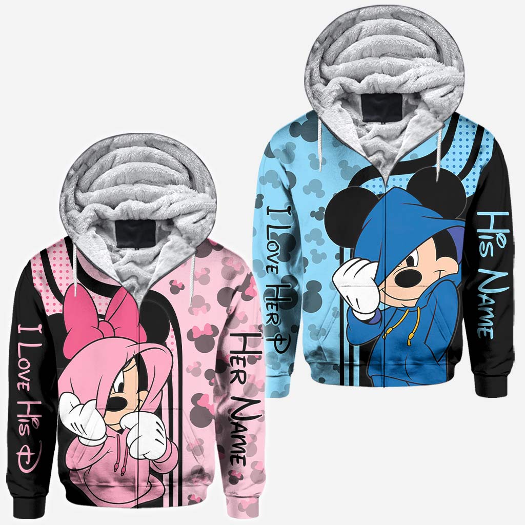 I Love His D - Personalized Mouse All Over T-shirt and Hoodie