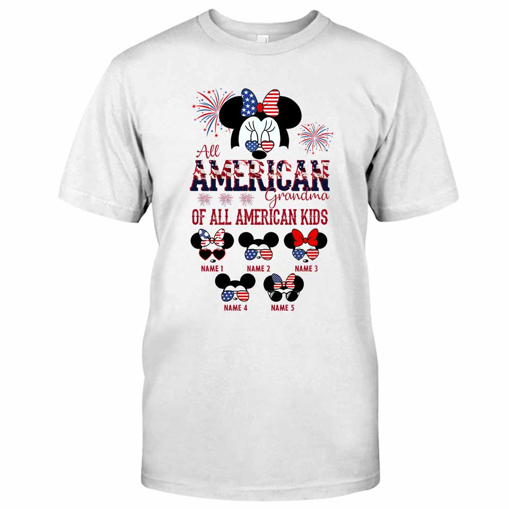 All American Grandma - Personalized Independence Day T-shirt and Hoodie