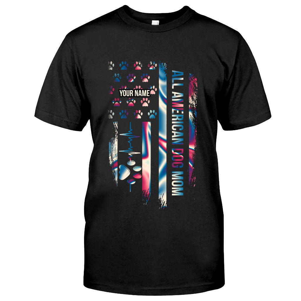 Proud Dog Mom - Personalized Independence Day T-shirt and Hoodie