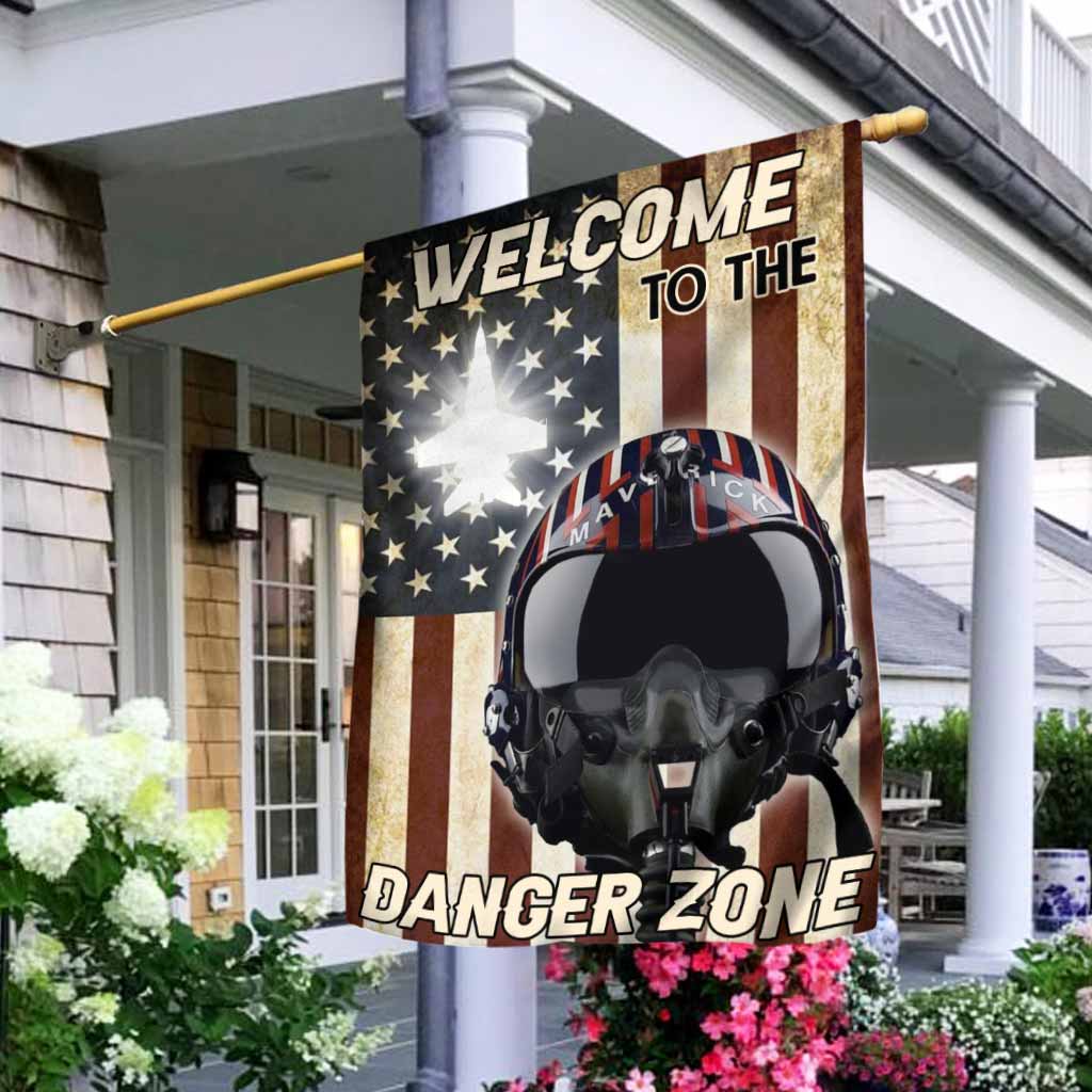 Welcome To The Danger Zone - Independence Day Top Gun House Flag