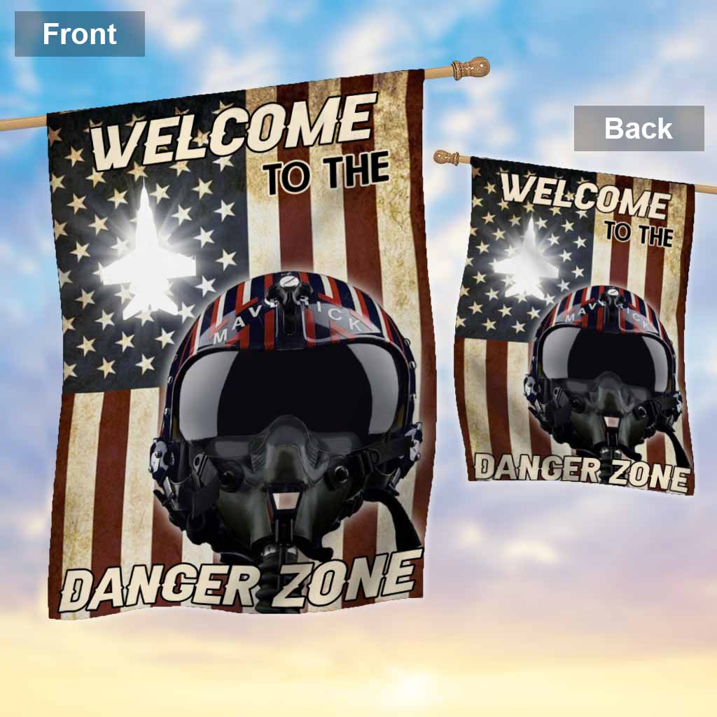 Welcome To The Danger Zone - Independence Day Top Gun House Flag