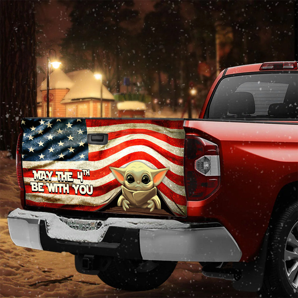 May The 4th Be With You - Independence Day The Force Truck Tailgate Decal