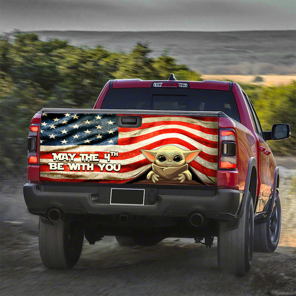 May The 4th Be With You - Independence Day The Force Truck Tailgate Decal