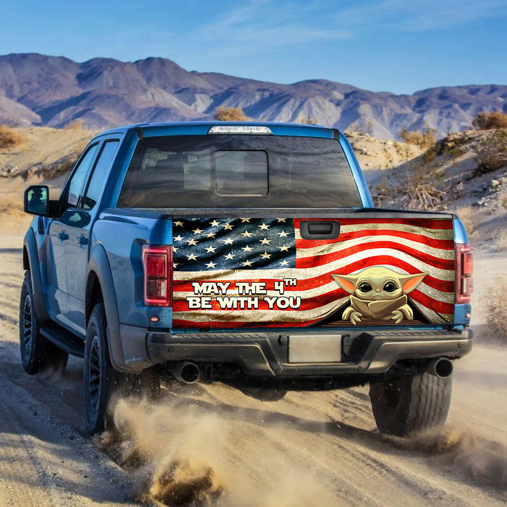 May The 4th Be With You - Independence Day The Force Truck Tailgate Decal