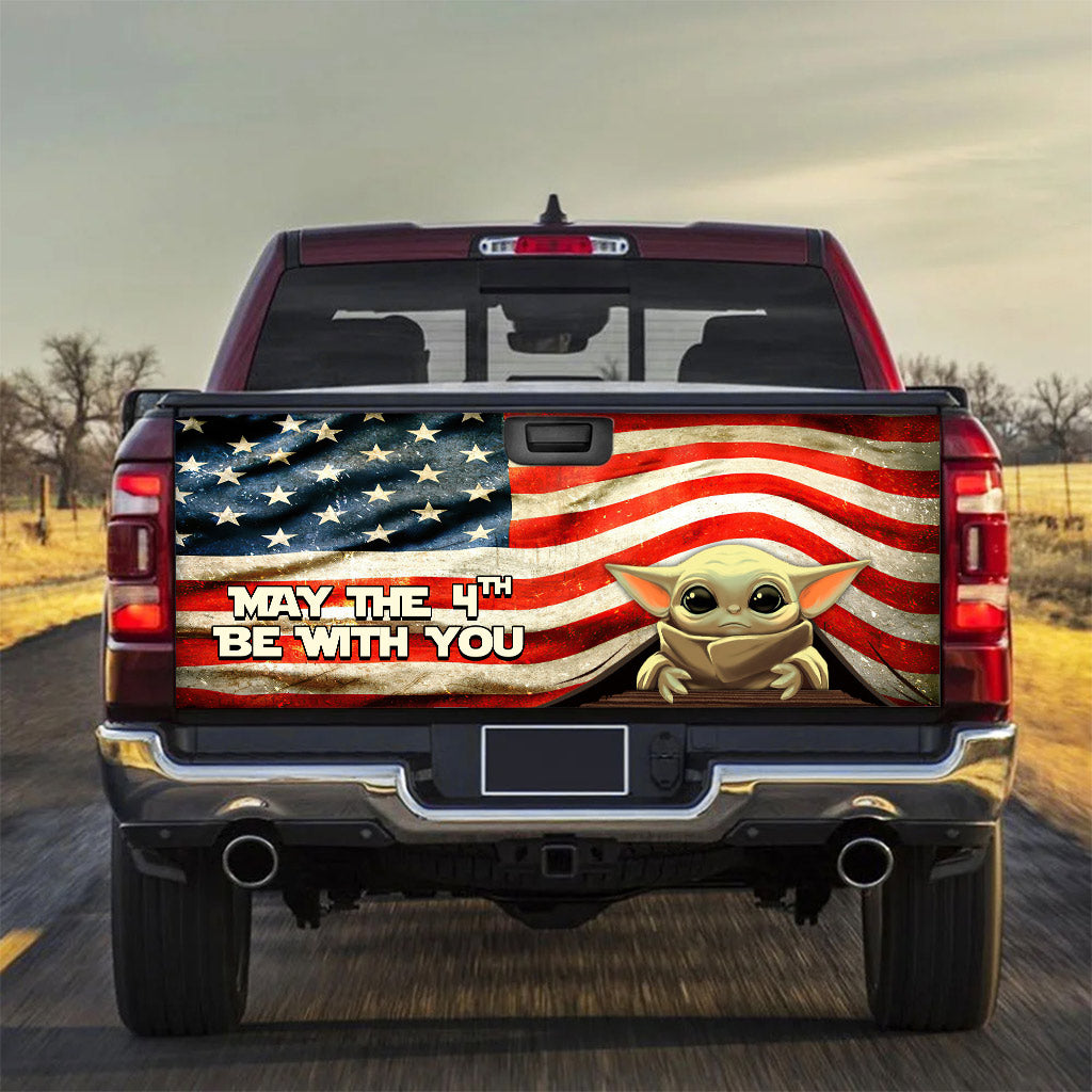 May The 4th Be With You - Independence Day The Force Truck Tailgate Decal