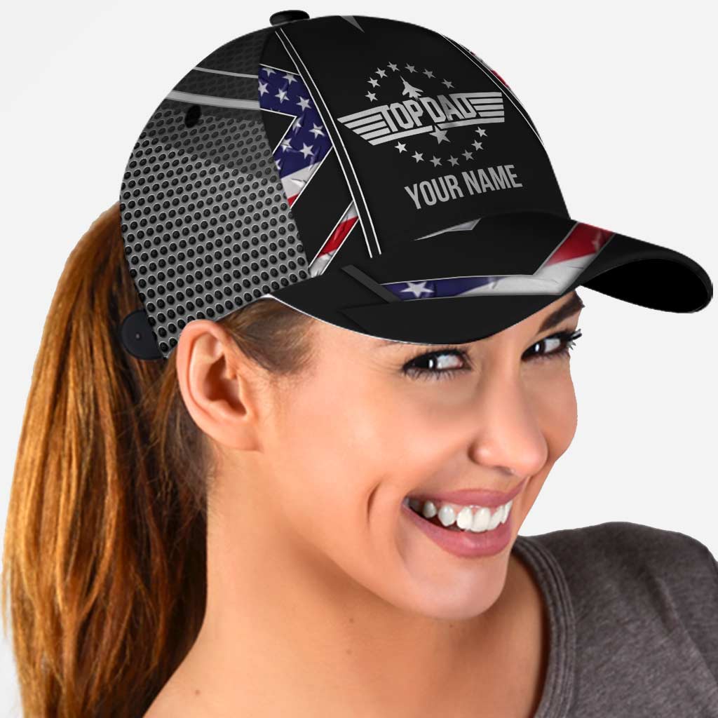 Top Dad - Personalized Independence Day Classic Cap