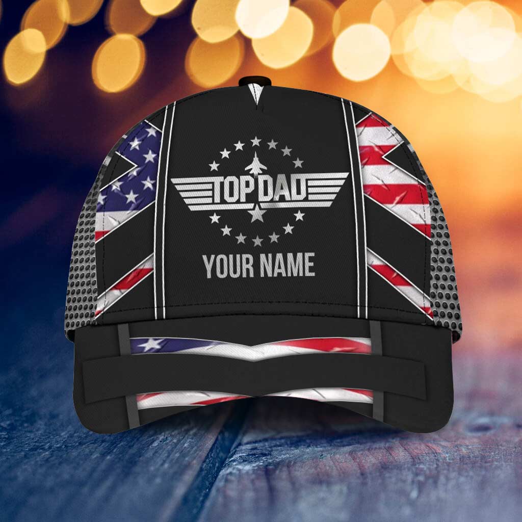 Top Dad - Personalized Independence Day Classic Cap