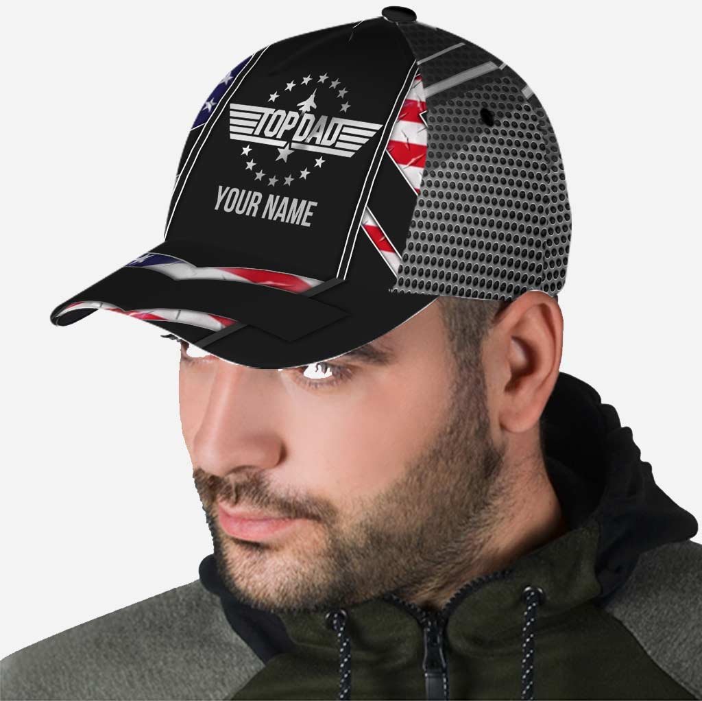 Top Dad - Personalized Independence Day Classic Cap
