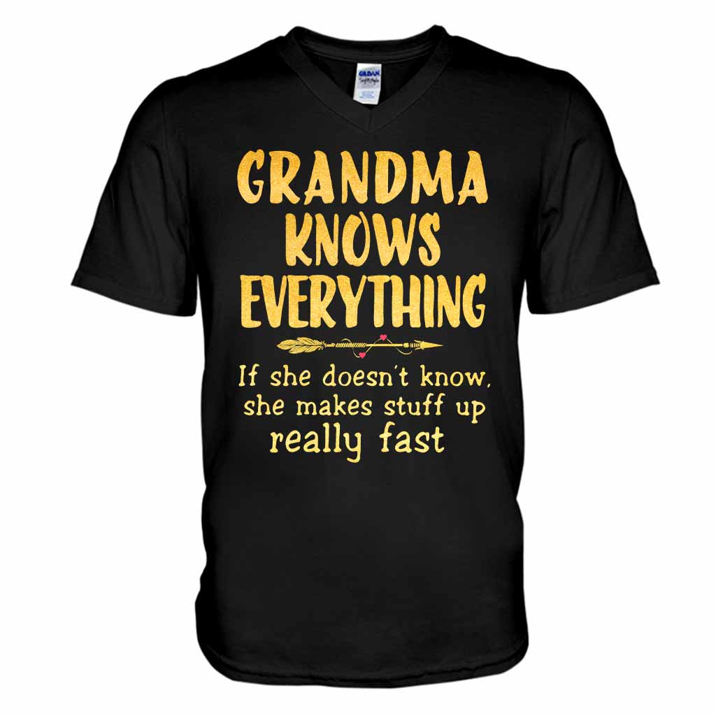 Grandma Knows Everything T-shirt And Hoodie 072021