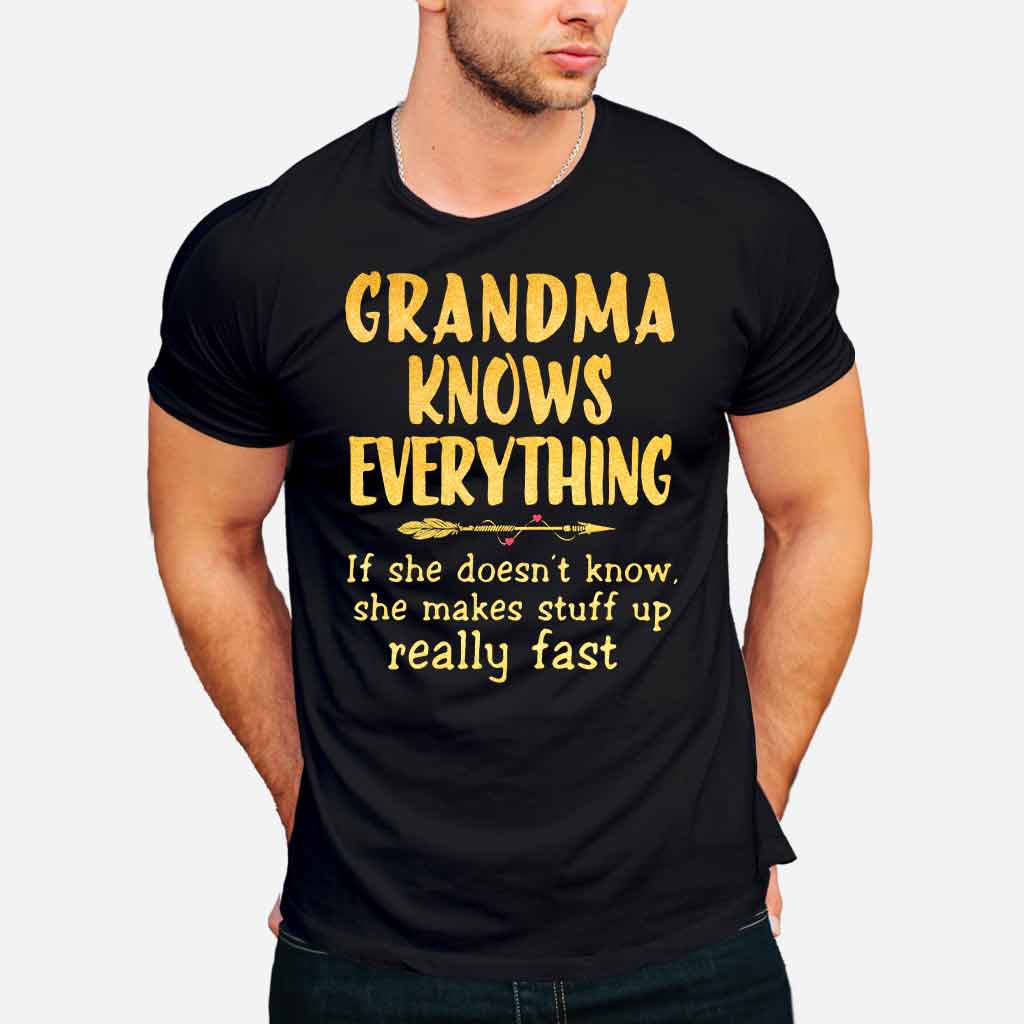 Grandma Knows Everything T-shirt And Hoodie 072021