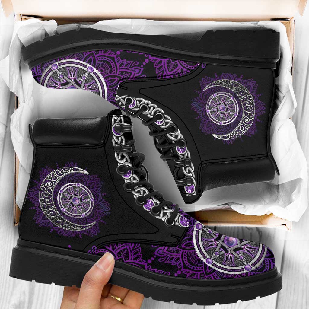 Witch Purple Moon All Season Boots