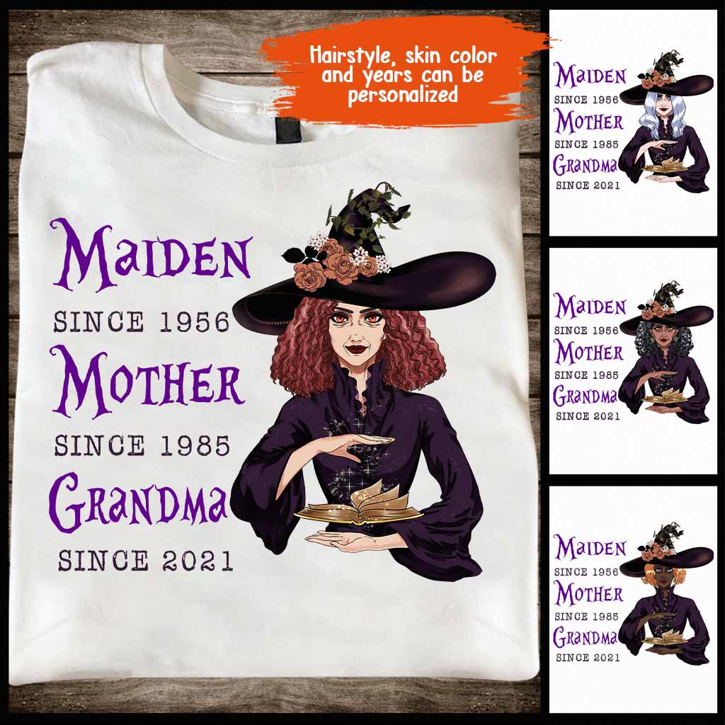 Maiden Mother Crone Witch Personalized T-shirt And Hoodie