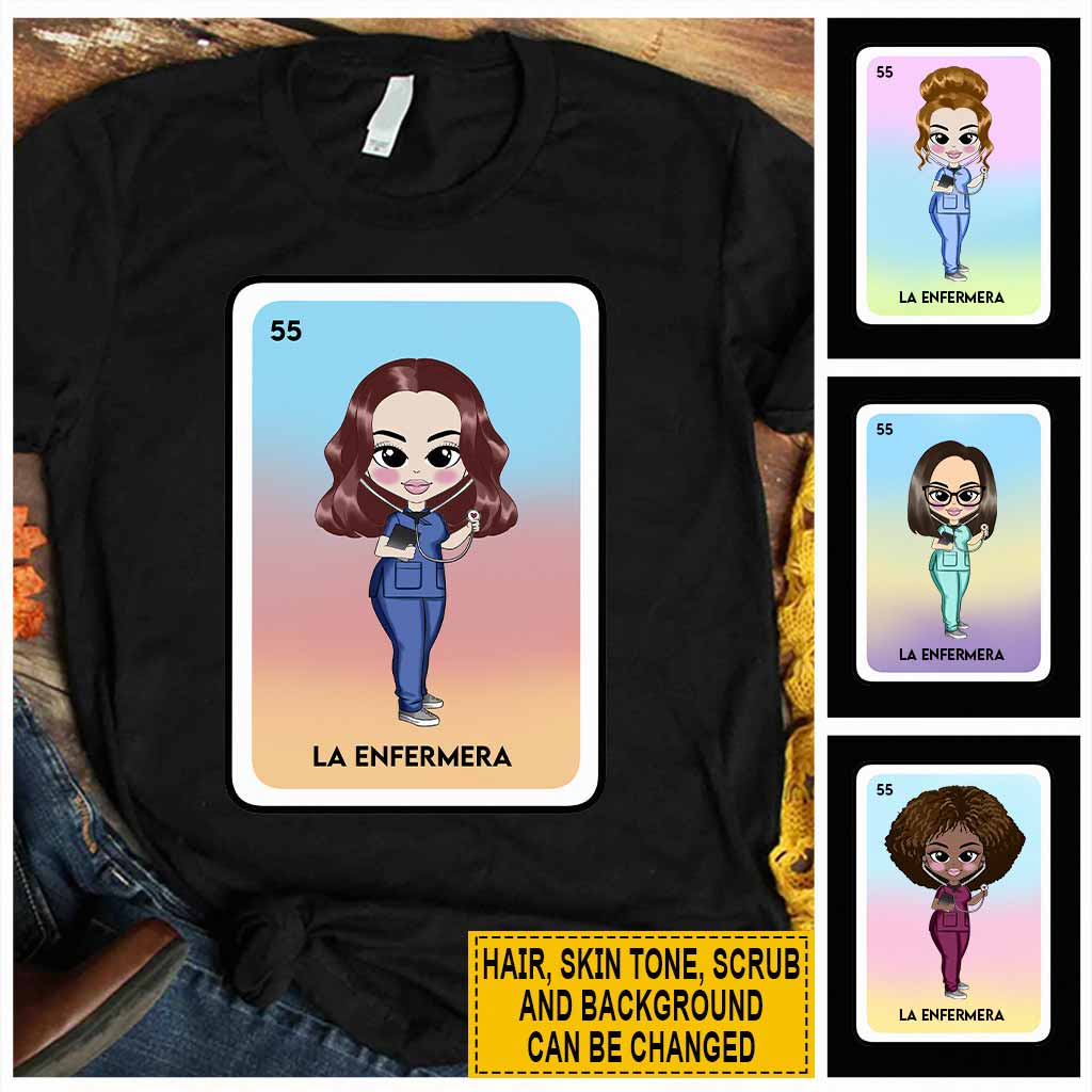 La Enfermera - Nurse Personalized T-shirt And Hoodie