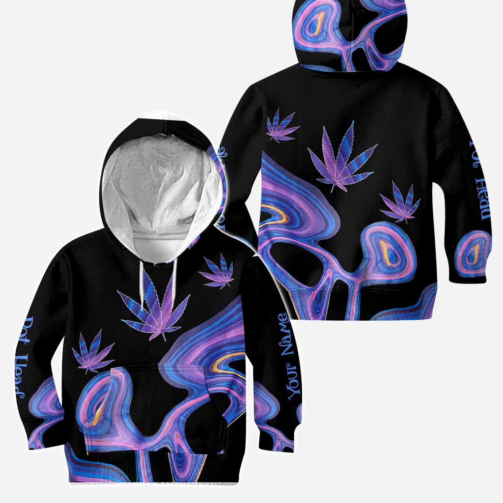 Get High Free Line Hologram - Personalized Weed Hoodie and Leggings