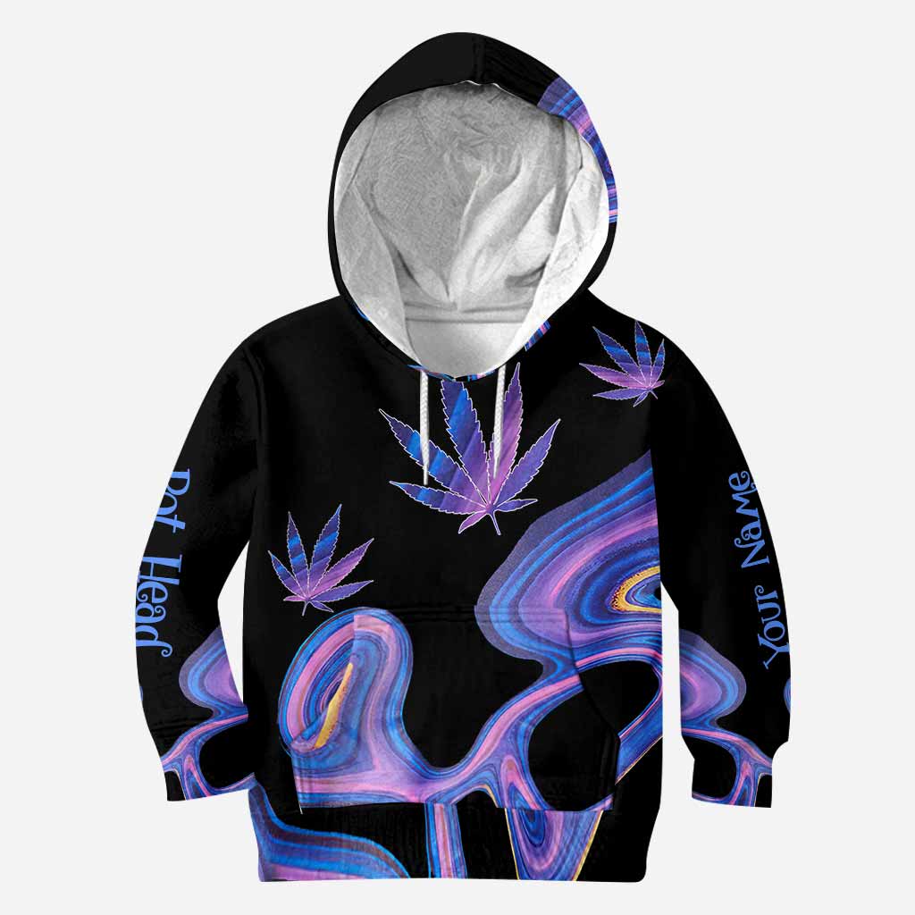Get High Free Line Hologram - Personalized Weed Hoodie and Leggings