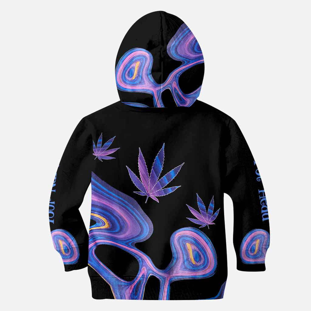 Get High Free Line Hologram - Personalized Weed Hoodie and Leggings