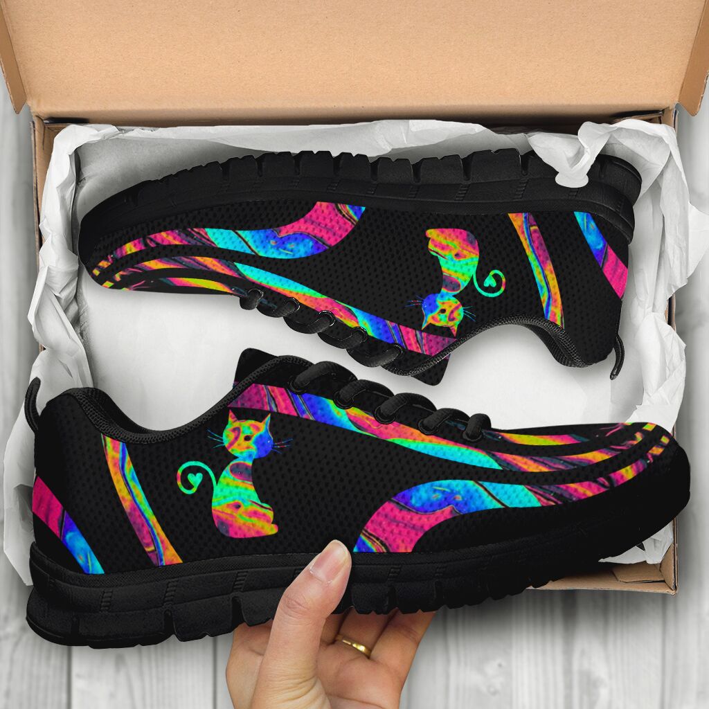 Colorful Hologram Cat Cat Sneakers 0622
