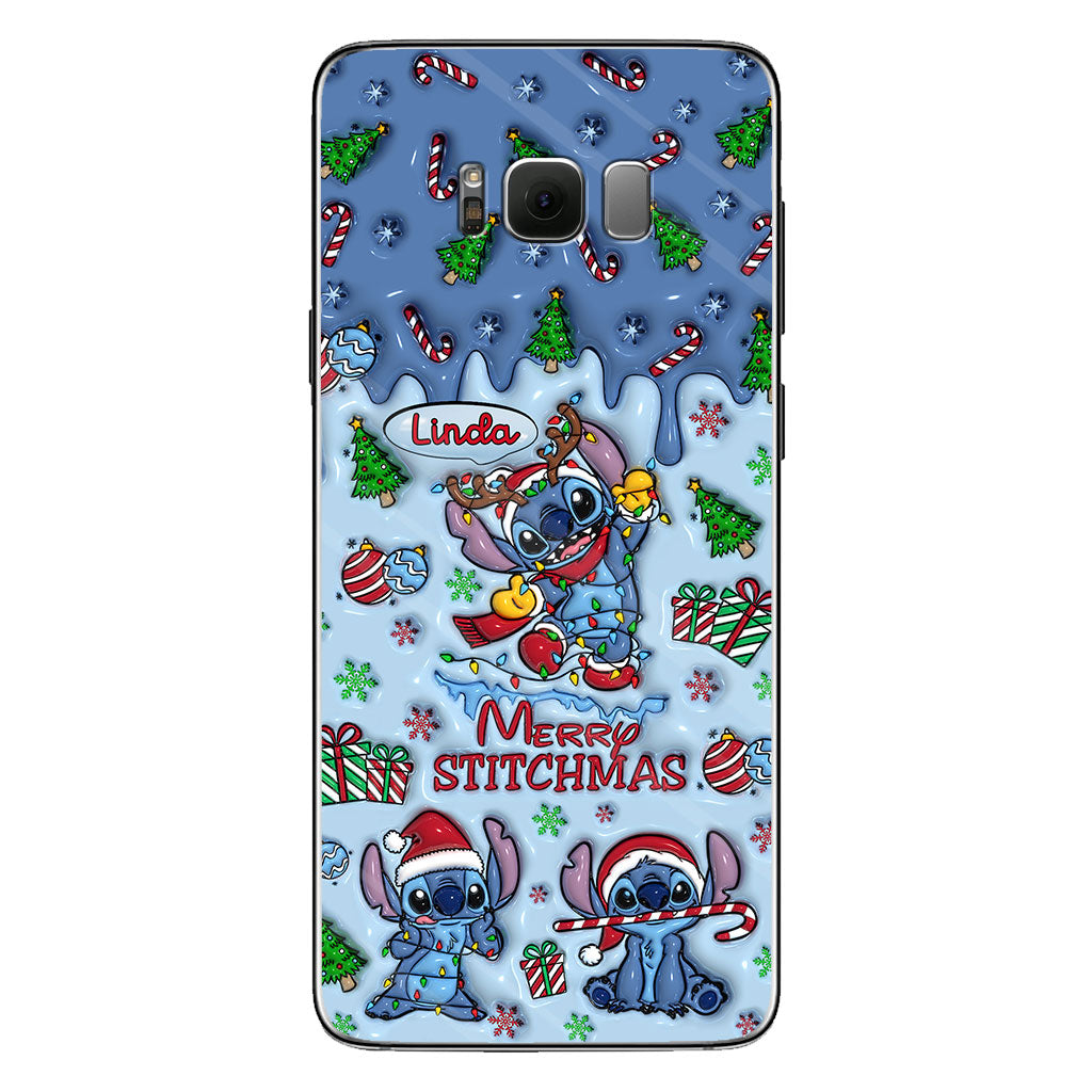 Merry Stichmas - Personalized Ohana Phone Case