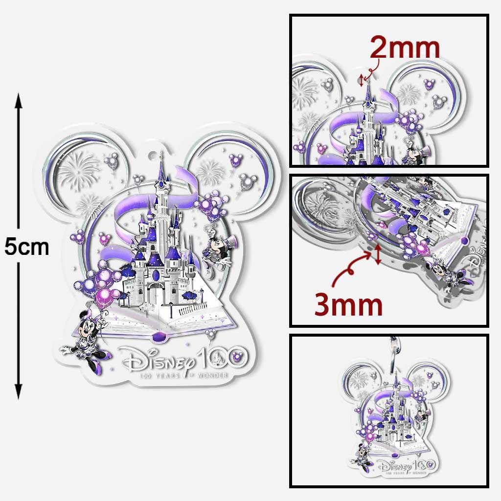 100 Years Of Wonder - Mouse Transparent Keychain