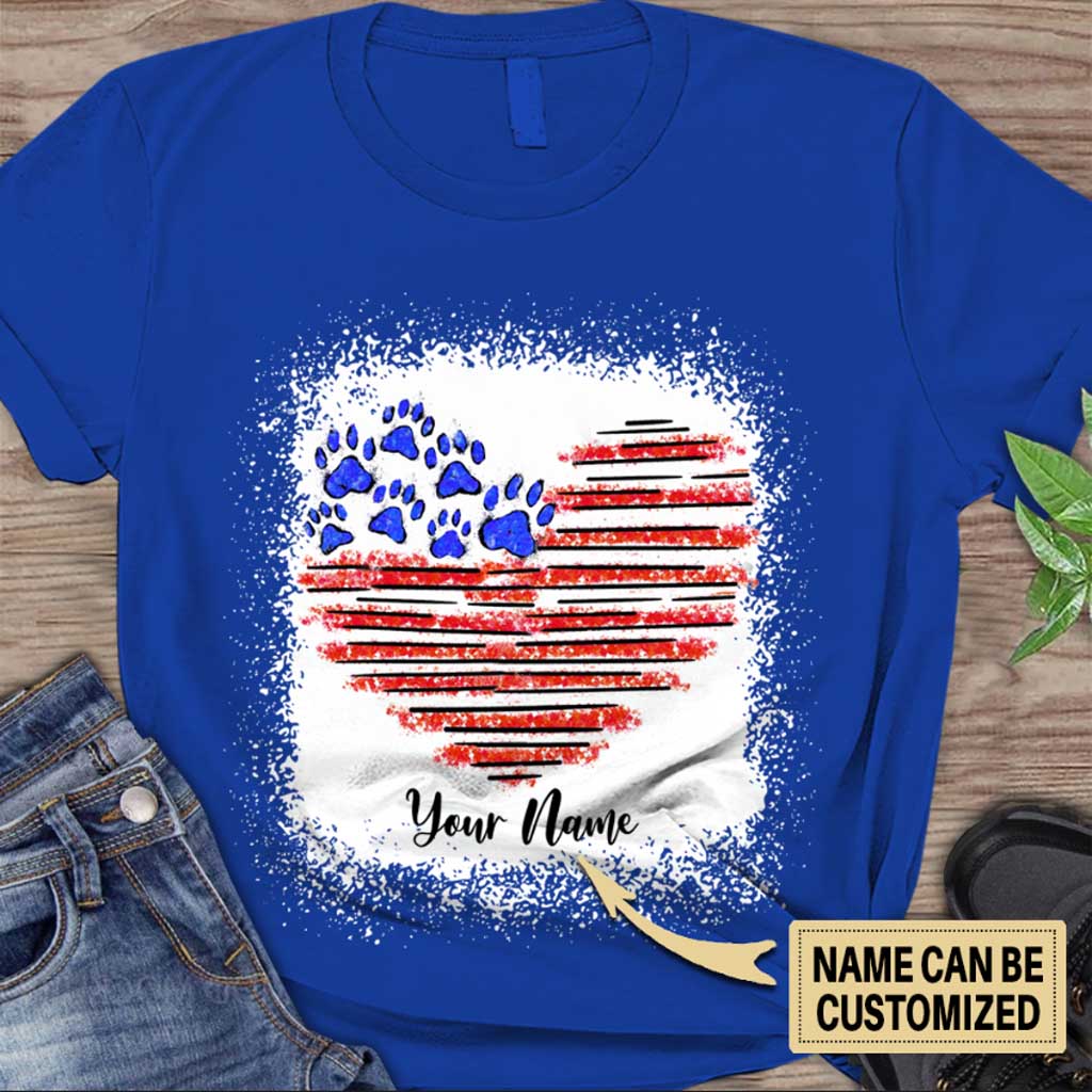 Stars and Stripes - Dog Personalized T-shirt and Hoodie