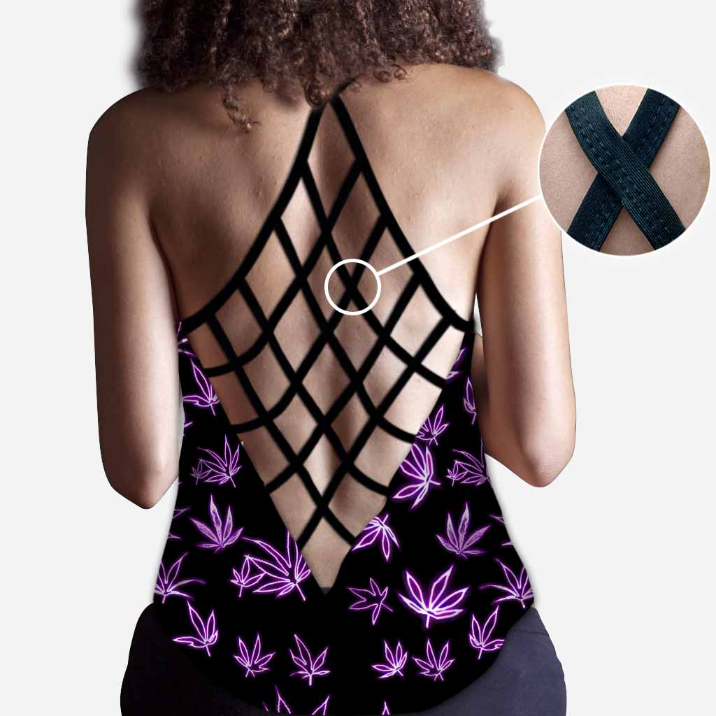 I'm A Little High Maintenance - Weed Cross Tank Top and Leggings