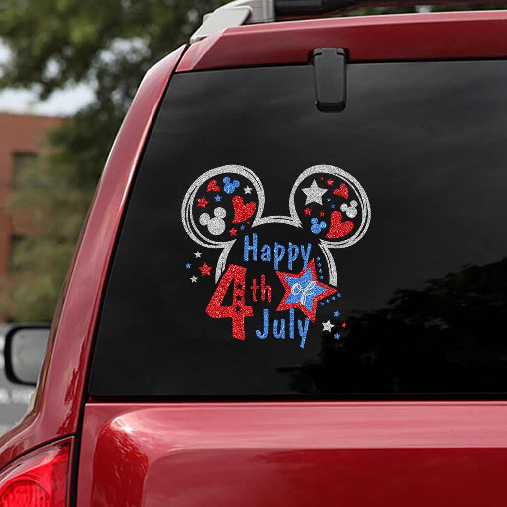 Happy 4th Of July - Independence Day Mouse Decal Full