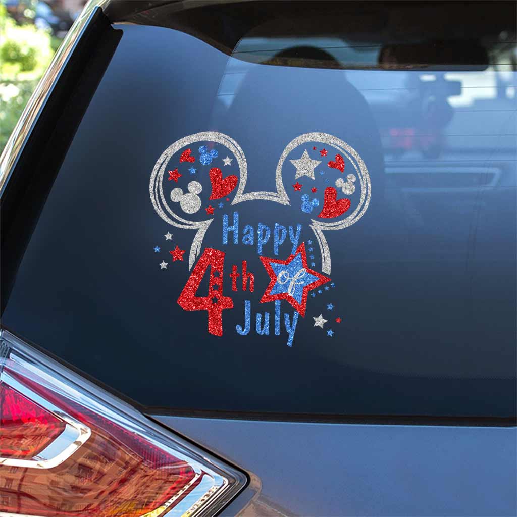 Happy 4th Of July - Independence Day Mouse Decal Full