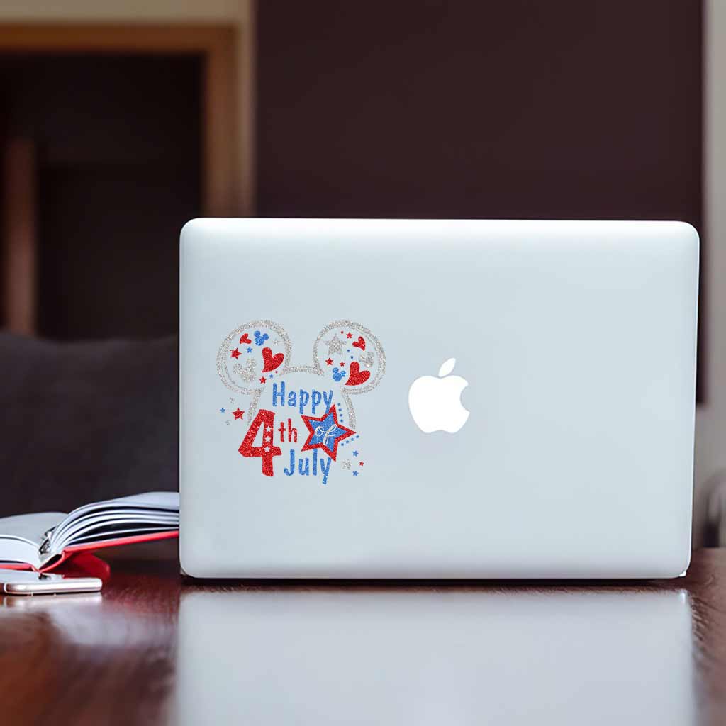 Happy 4th Of July - Independence Day Mouse Decal Full