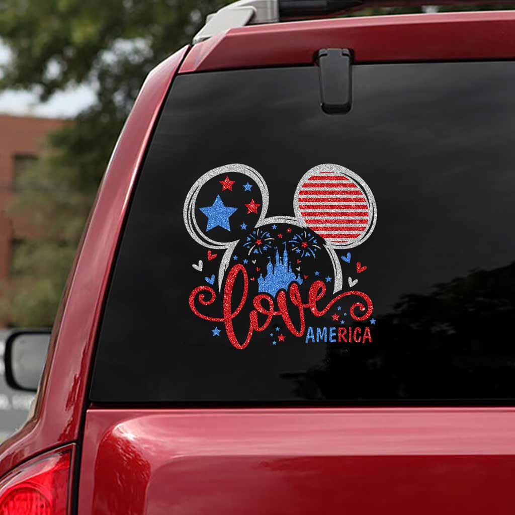 Love America - Independence Day Mouse Decal Full