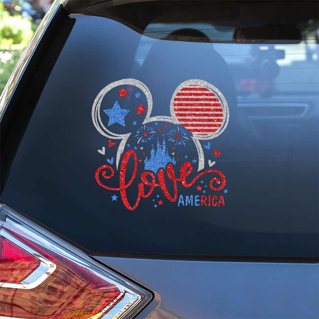 Love America - Independence Day Mouse Decal Full