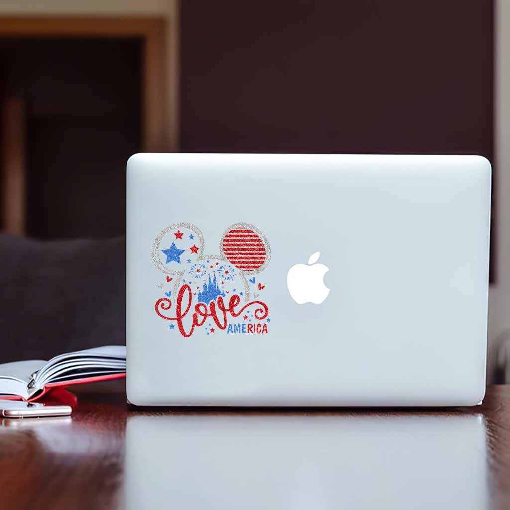 Love America - Independence Day Mouse Decal Full