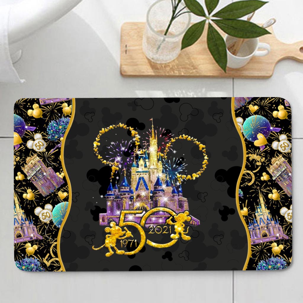 50 Years Of Magic Mouse 3 Pieces Bathroom Mats Set