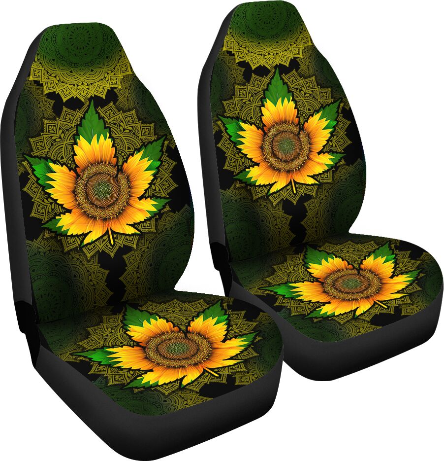 Sunflower Mandala - Weed Seat Covers 0822