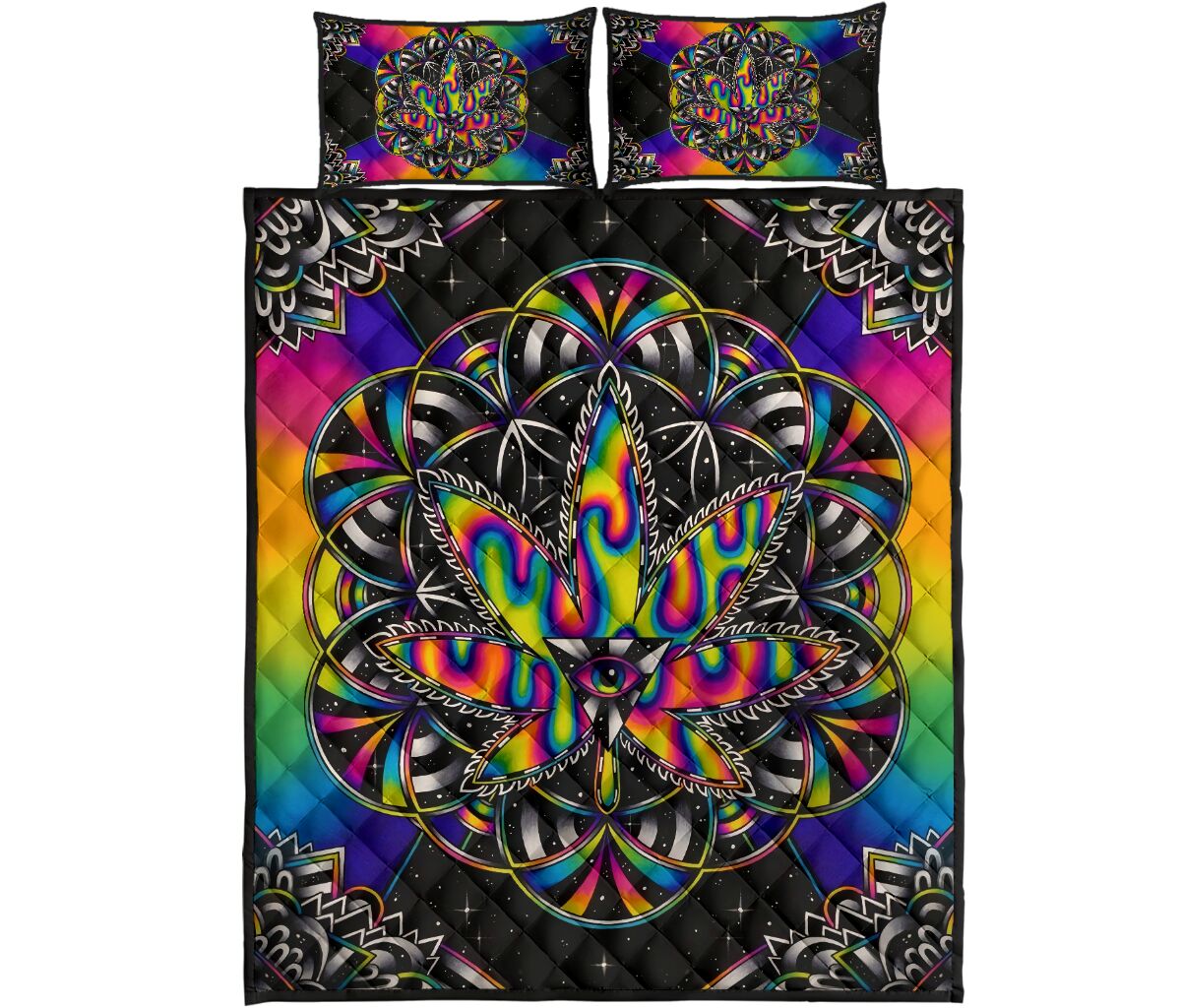 Trippy 420 - Weed Quilt Set 0822