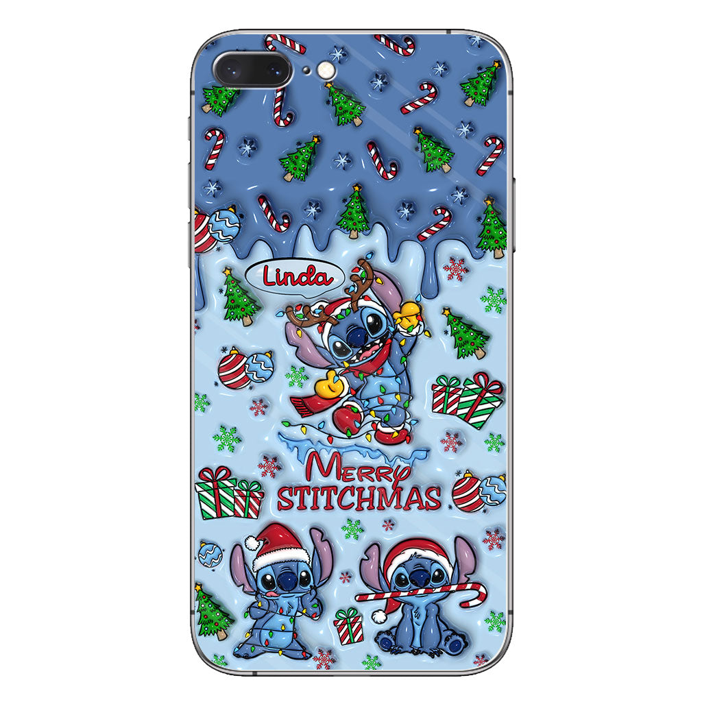 Merry Stichmas - Personalized Ohana Phone Case