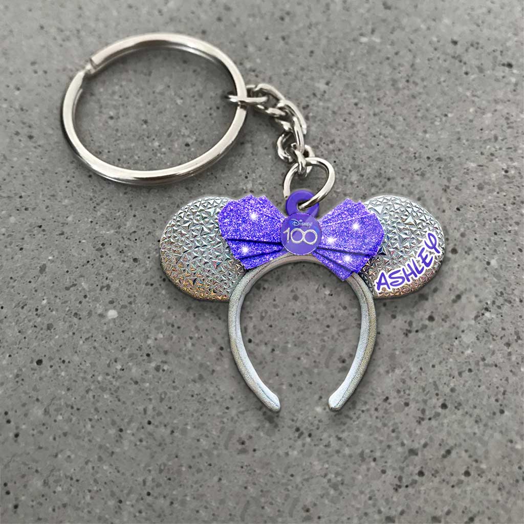100 Years Of Wonder - Personalized Mouse Keychain (Printed On Both Sides)