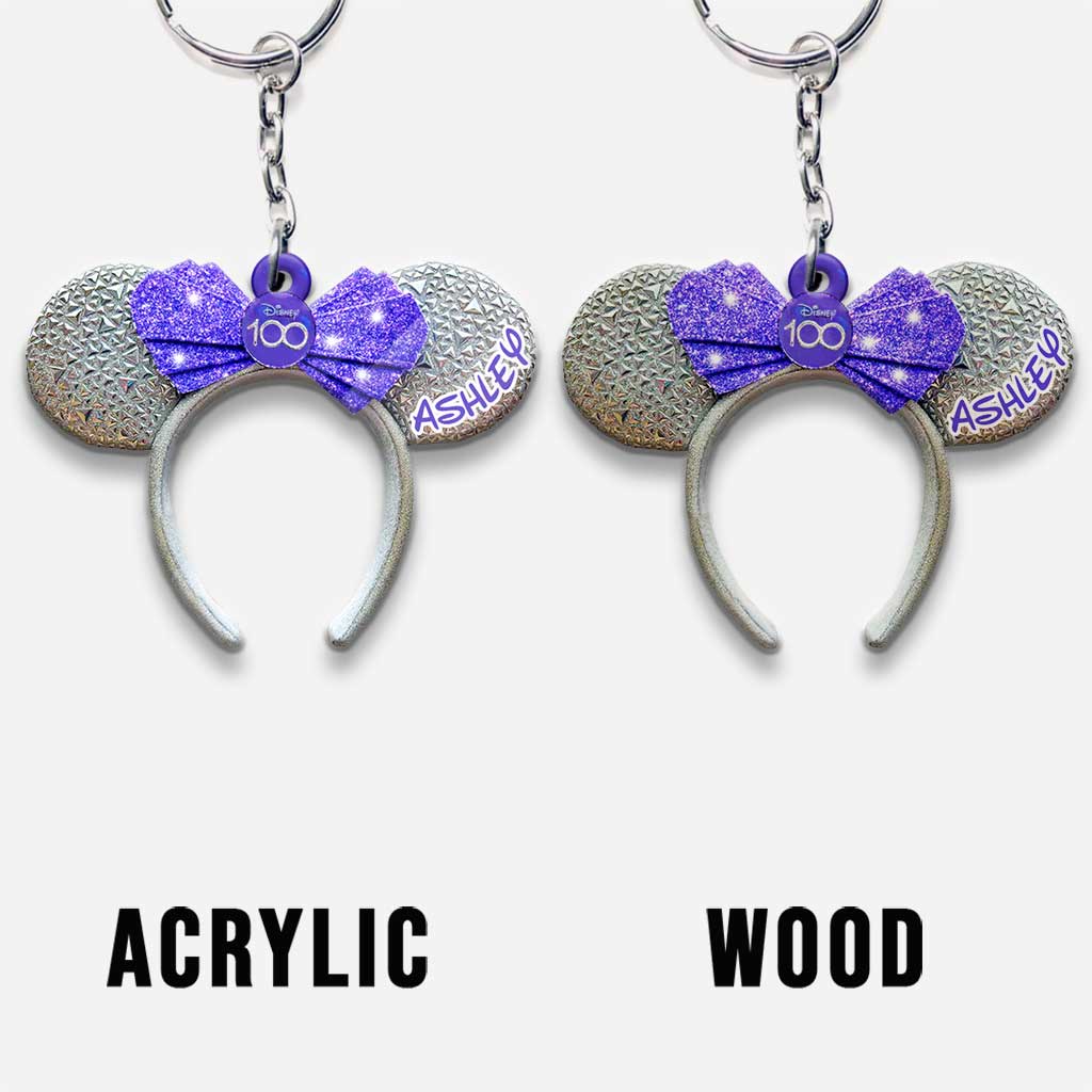 100 Years Of Wonder - Personalized Mouse Keychain (Printed On Both Sides)