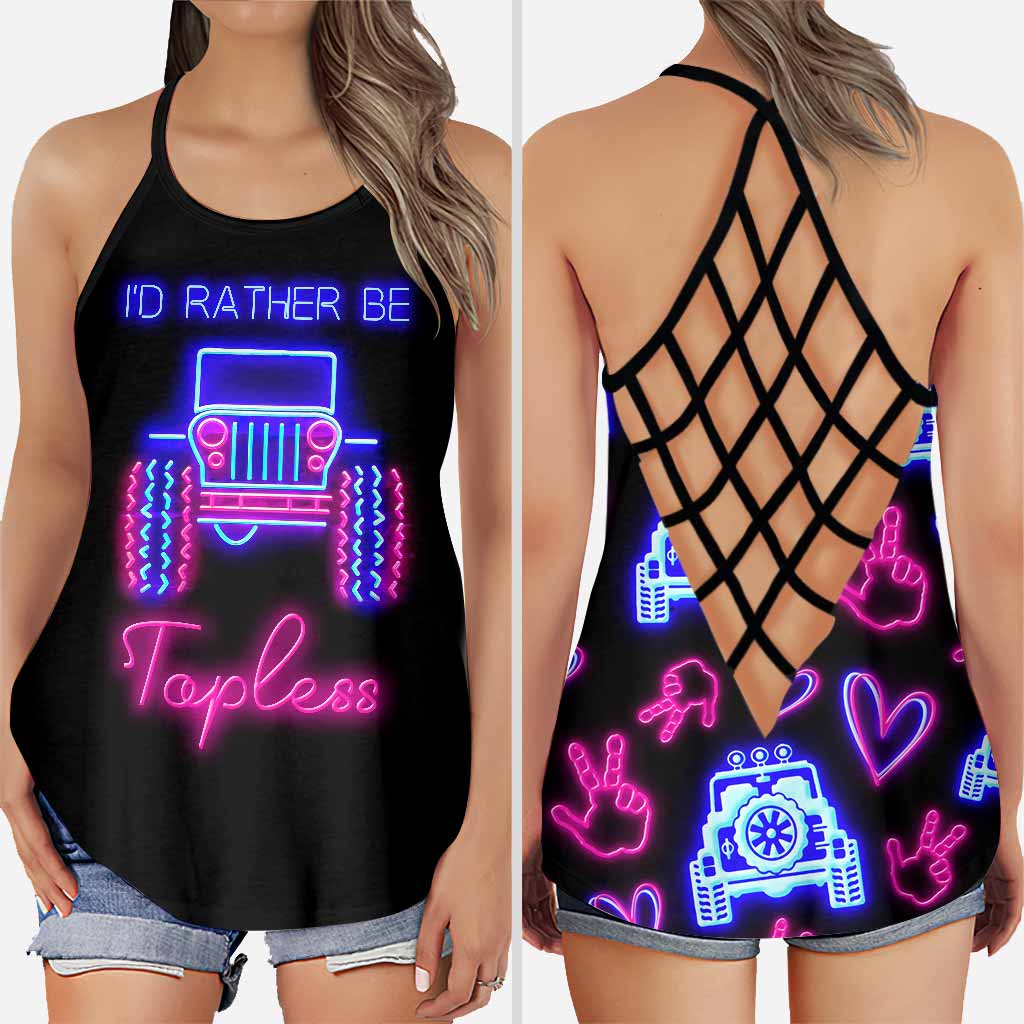 I'd Rather Be Topless - Car Cross Tank Top