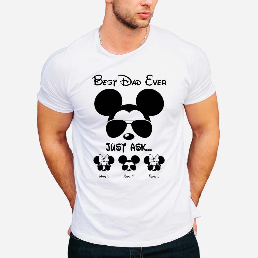 Best Dad Ever - Personalized Father's Day Mouse T-shirt and Hoodie
