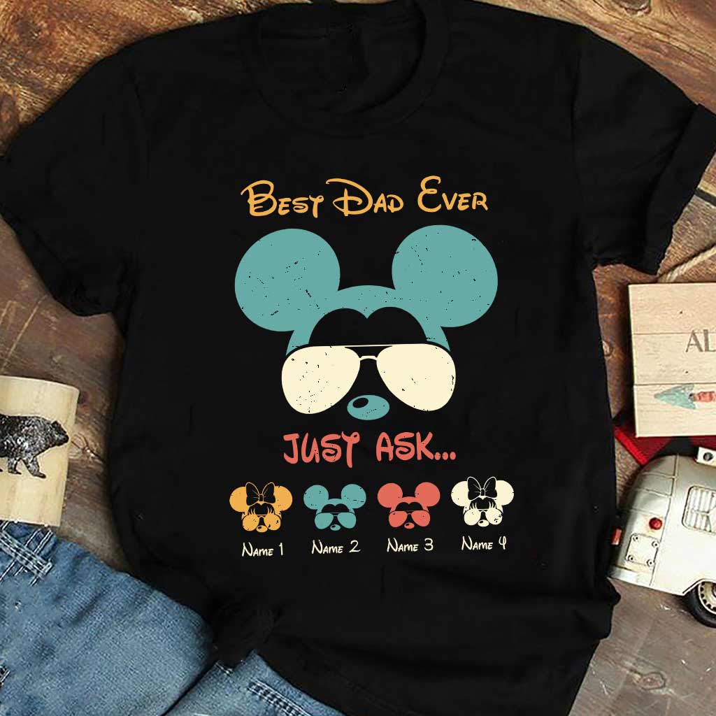 Best Dad Ever - Personalized Father's Day Mouse T-shirt and Hoodie