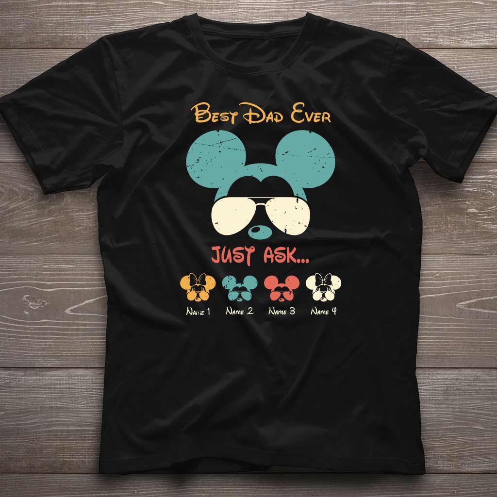 Best Dad Ever - Personalized Father's Day Mouse T-shirt and Hoodie